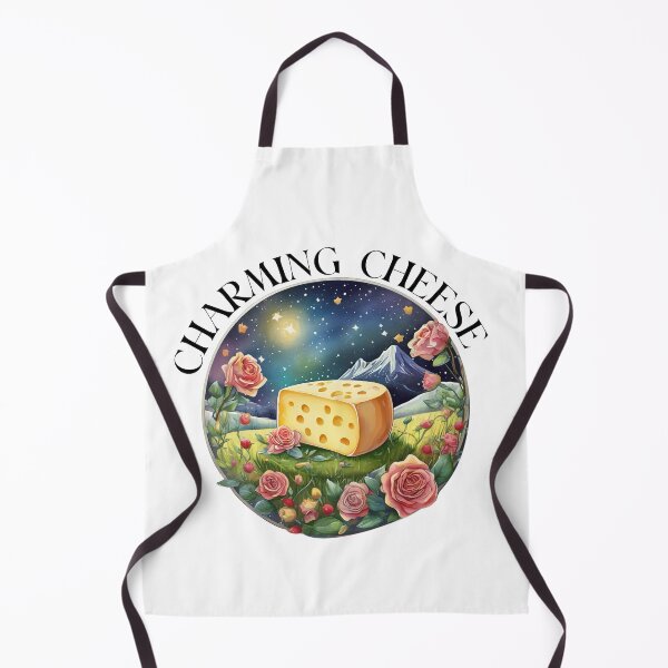 Item preview, Charming cheese with landscape and flowers designed and sold by EdeniaArtStudio.