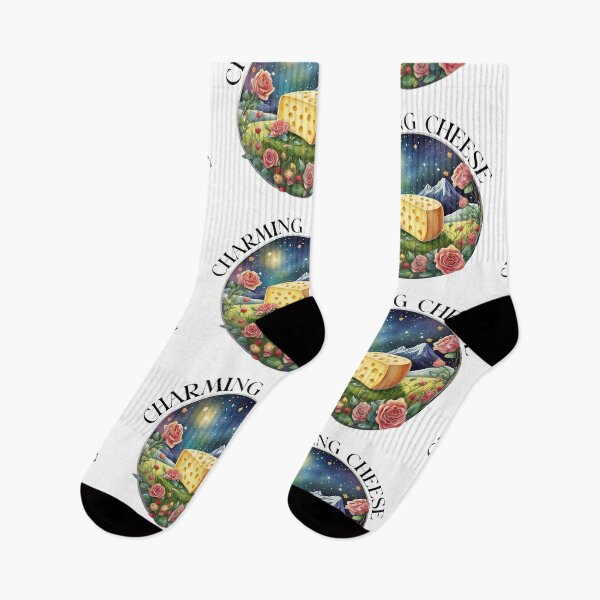 Item preview, Charming cheese with landscape and flowers designed and sold by EdeniaArtStudio.