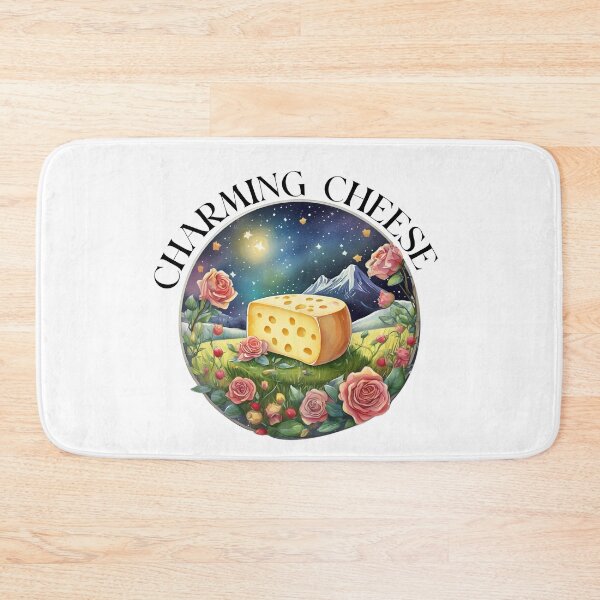 Item preview, Charming cheese with landscape and flowers designed and sold by EdeniaArtStudio.