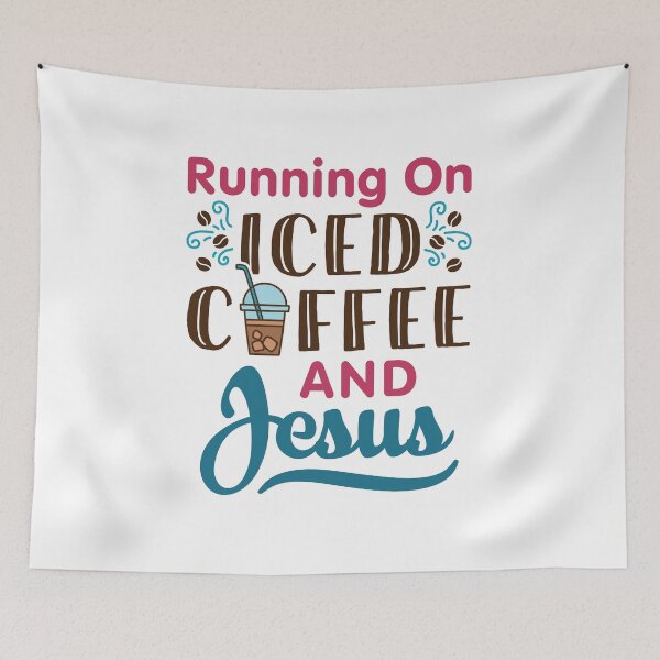 Item preview, Running on Iced Coffee and Jesus  designed and sold by jaygo.