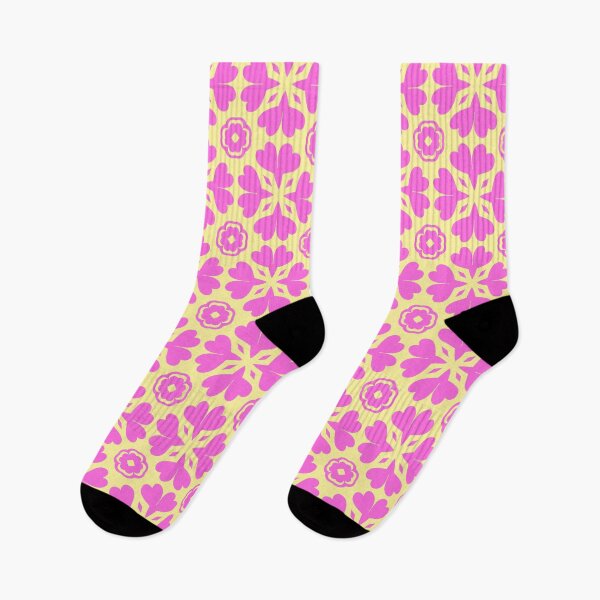Item preview, Floral Diamonds: Pink and Yellow Fantasy 5 designed and sold by AneissPiaf.