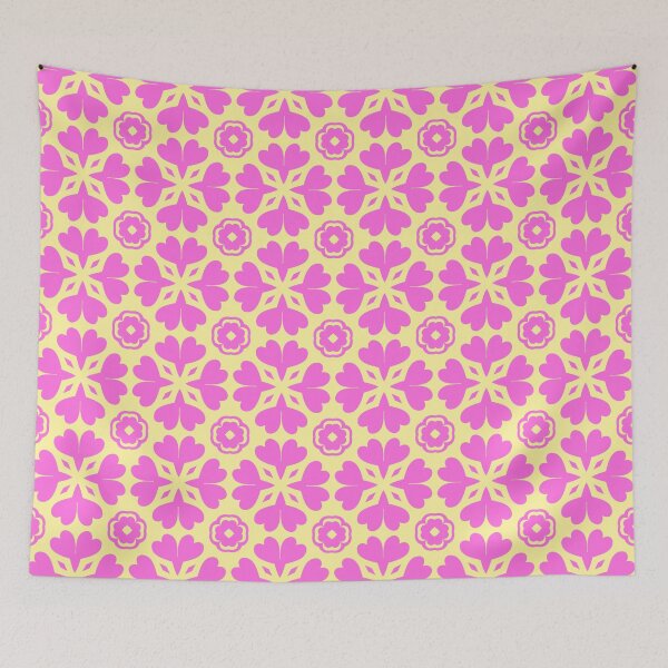 Item preview, Floral Diamonds: Pink and Yellow Fantasy 5 designed and sold by AneissPiaf.