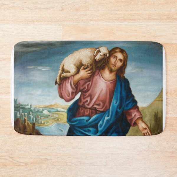 Item preview, JESUS HOLDING SHEEP PAINTING  designed and sold by Obinne.