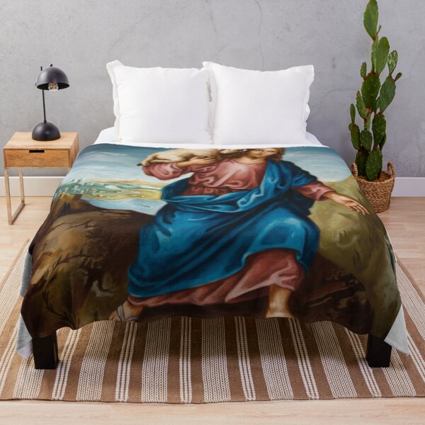Item preview, JESUS HOLDING SHEEP PAINTING  designed and sold by Obinne.