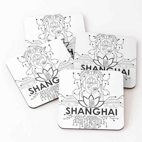 Item preview, Futuristic, minimalist circuit diagram SHANGHAI 2 designed and sold by I-RDesign.