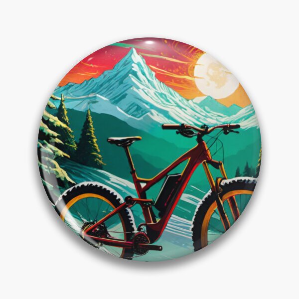 Item preview, Festive MTB Ride Through the Snow designed and sold by GrizzlyCollective.