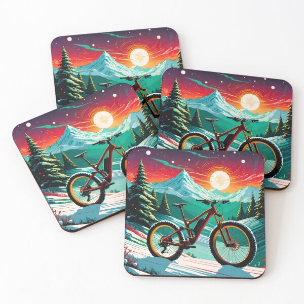 Item preview, Festive MTB Ride Through the Snow designed and sold by GrizzlyCollective.