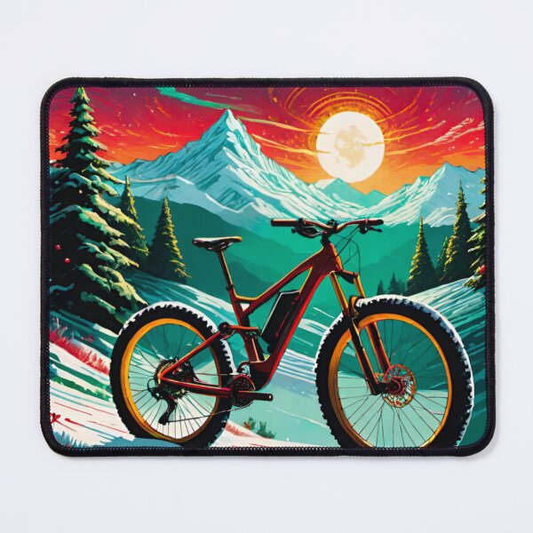 Item preview, Festive MTB Ride Through the Snow designed and sold by GrizzlyCollective.
