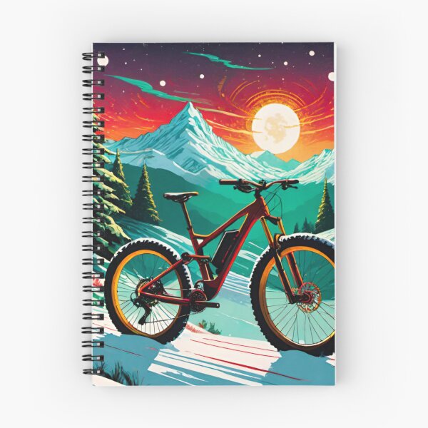 Item preview, Festive MTB Ride Through the Snow designed and sold by GrizzlyCollective.