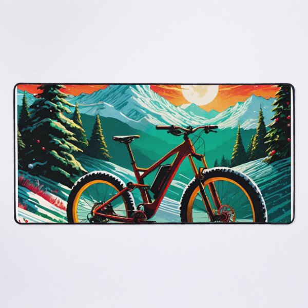 Item preview, Festive MTB Ride Through the Snow designed and sold by GrizzlyCollective.