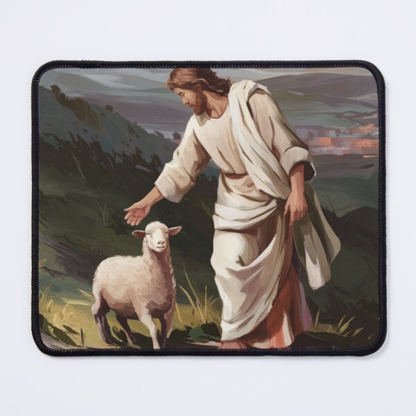 Item preview, JESUS SHEEP PAINTING  designed and sold by Obinne.