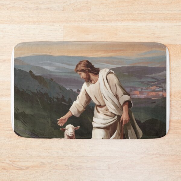 Item preview, JESUS SHEEP PAINTING  designed and sold by Obinne.