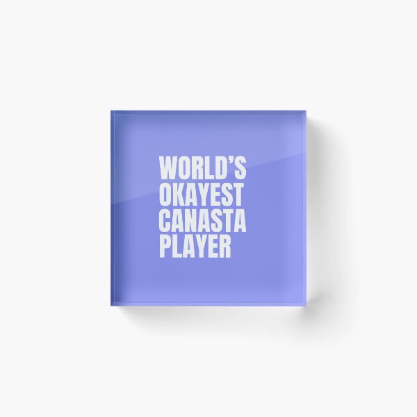 Item preview, World's Okayest Canasta Player - White designed and sold by Cutsandsparks.