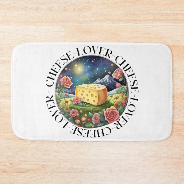 Item preview, Charming Cheese Lover with Landscape and Flowers German designed and sold by EdeniaArtStudio.