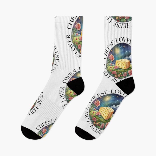 Item preview, Charming Cheese Lover with Landscape and Flowers German designed and sold by EdeniaArtStudio.