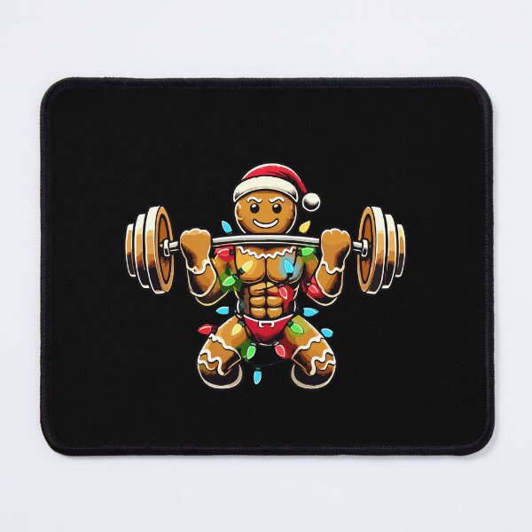 Item preview, Funny Gingerbread Bodybuilder Christmas Fitness designed and sold by LuminOrb.