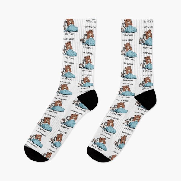 Item preview, i don't do mornings, sleepy, awake, bear, funnyfits70, Humor, Funny, retro, vintages, funny quotes, animal humor, designed and sold by FunnyFits70.