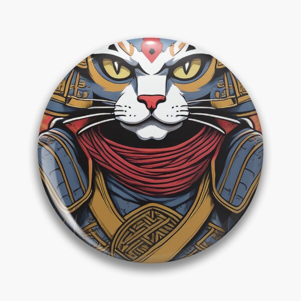 Item preview, The Noble Samurai Cat designed and sold by Kina-design.