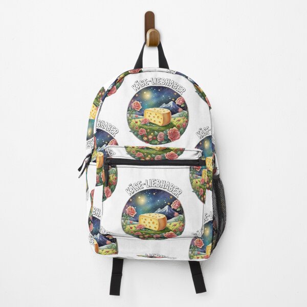 Item preview, Charming Cheese Lover with Landscape and Flowers German designed and sold by EdeniaArtStudio.
