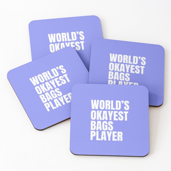 Item preview, World's Okayest Bags Player - White designed and sold by Cutsandsparks.