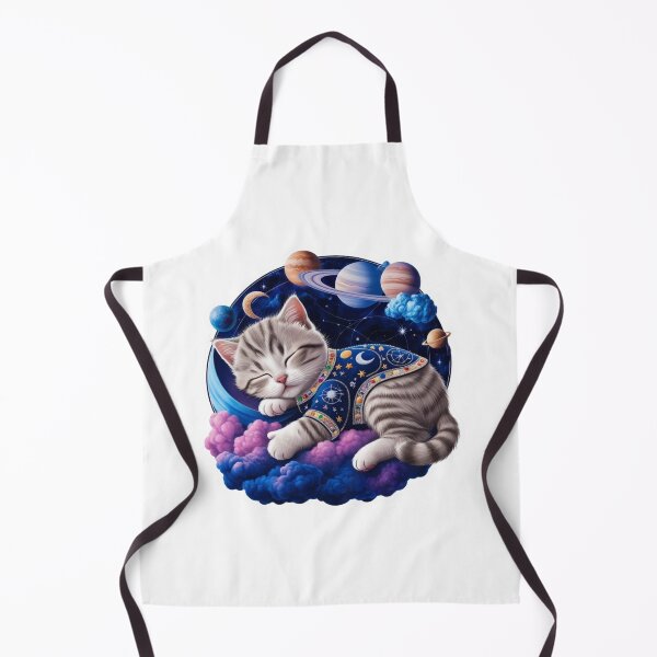 Item preview, Adorable Sleeping Astrology Cat and Planets designed and sold by Mudastro Astrology.