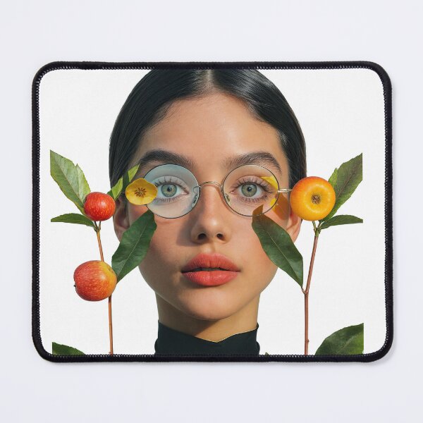 Item preview, Collage Wall Art T-shirt Design: GIRL WITH GLASSES designed and sold by ForeverPrintsOK.
