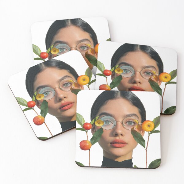 Item preview, Collage Wall Art T-shirt Design: GIRL WITH GLASSES designed and sold by ForeverPrintsOK.