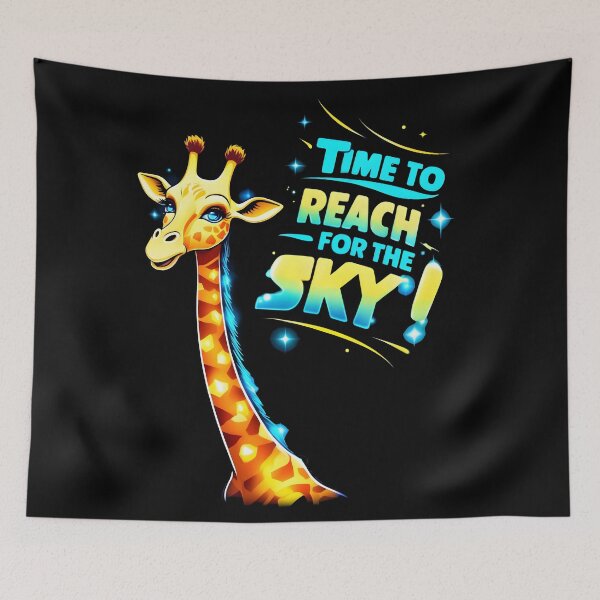 Item preview, Time to Reach for the Sky - Vibrant Giraffe Design by LaLi Designs designed and sold by LaLi-Designs.