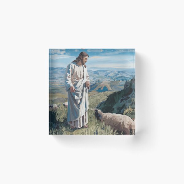 Item preview, JESUS AND SHEEP ". FINDING THE LOST SHEEP  designed and sold by Obinne.