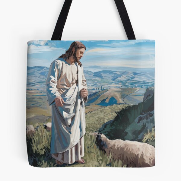 Item preview, JESUS AND SHEEP ". FINDING THE LOST SHEEP  designed and sold by Obinne.