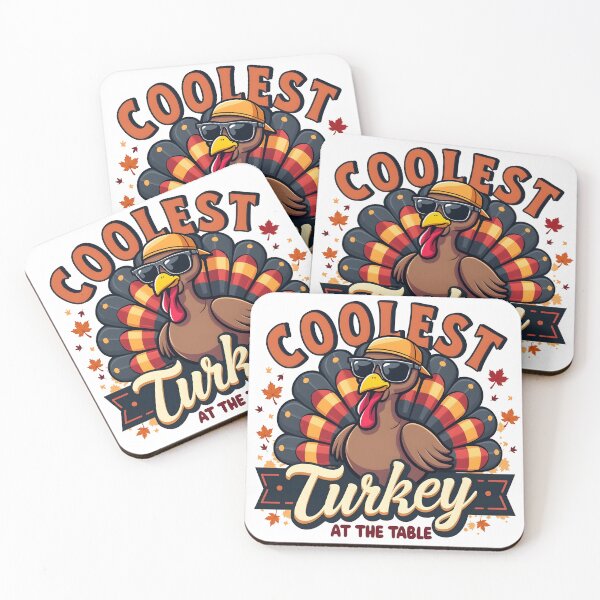 Item preview, Coolest turkey at the table, funny design designed and sold by naatala.
