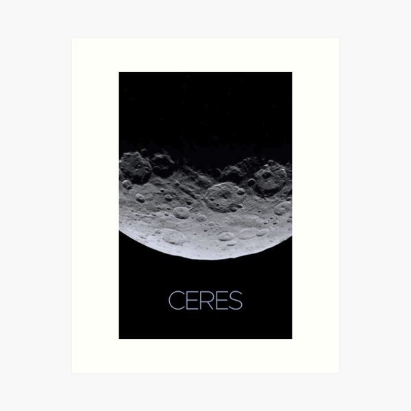 Item preview, STK205462S-Solar system poster of the dwarf planet Ceres. designed and sold by StocktrekImages.