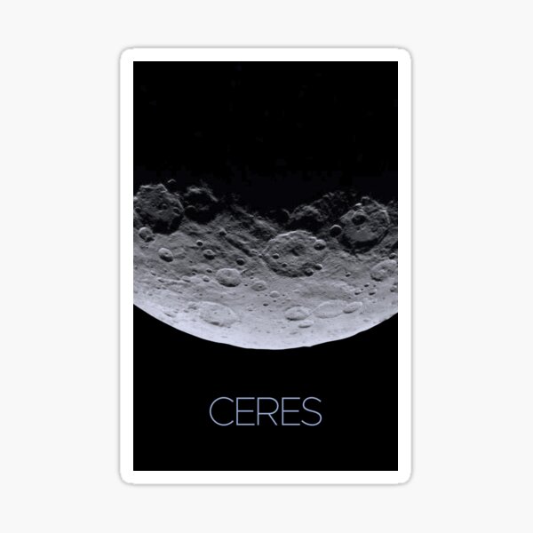 Item preview, STK205462S-Solar system poster of the dwarf planet Ceres. designed and sold by StocktrekImages.