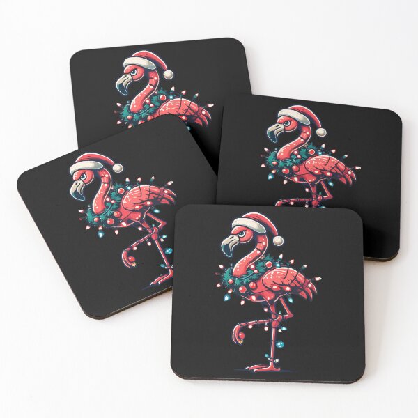 Item preview, Lustiger Weihnachtlicher Flamingo Mit Dekoration designed and sold by LuminOrb.