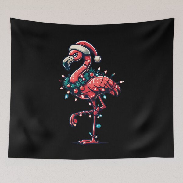 Item preview, Lustiger Weihnachtlicher Flamingo Mit Dekoration designed and sold by LuminOrb.