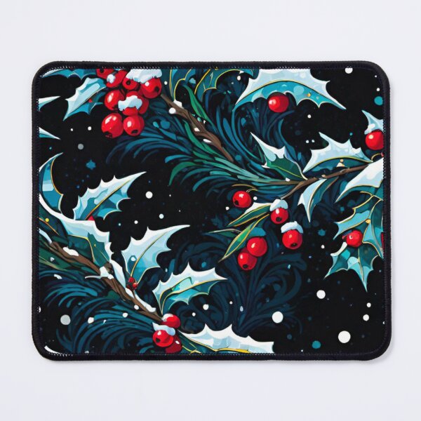 Item preview, Frozen Holly Glistening in Winter’s Embrace designed and sold by GrizzlyCollective.