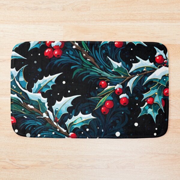 Artikelvorschau, Gefrorene Stechpalme glitzert in der Umarmung des Winters entworfen und verkauft von GrizzlyCollective.