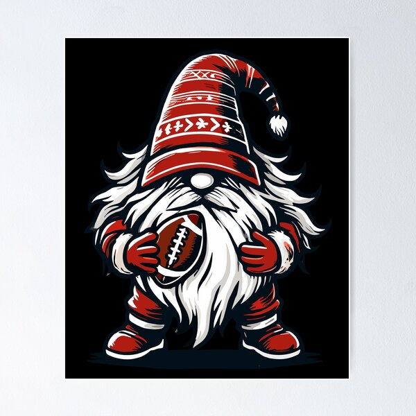 Item preview, Christmas Football Gnome For Sports Fans designed and sold by LuminOrb.