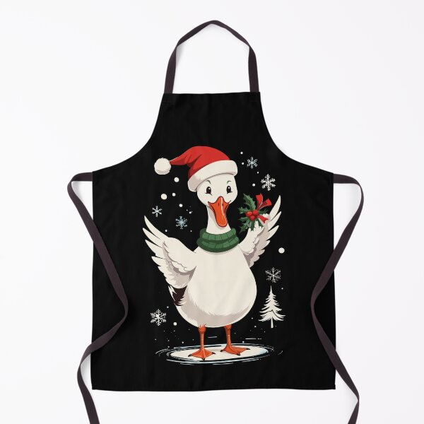 Item preview, Festive Duck with Santa Hat and Holly designed and sold by LuminOrb.