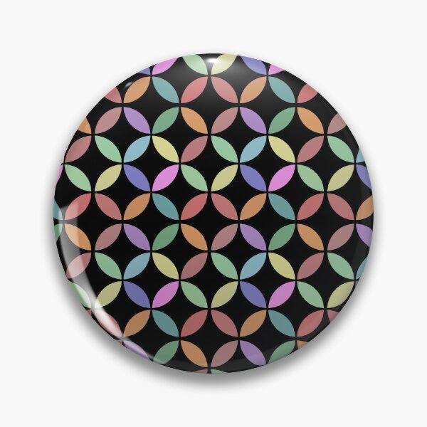 Item preview, Interlocking Circles Abstract Shapes Colorful Pattern designed and sold by sasyall.