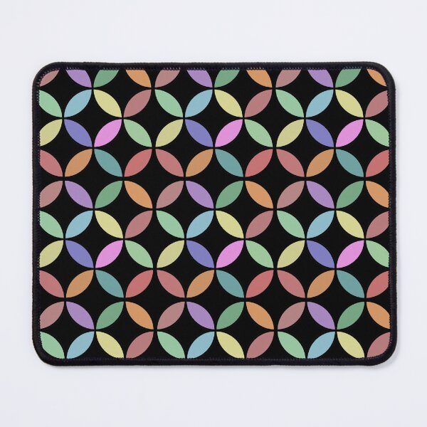 Item preview, Interlocking Circles Abstract Shapes Colorful Pattern designed and sold by sasyall.