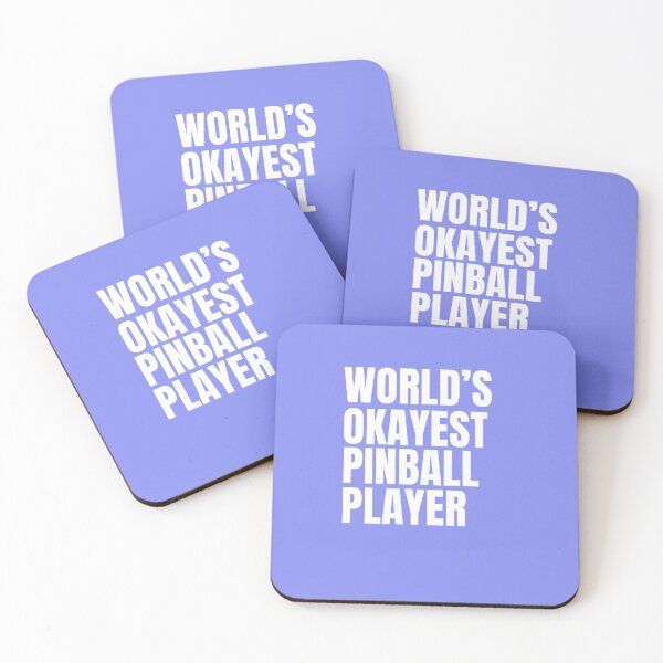 Item preview, World's Okayest Pinball Player - White designed and sold by Cutsandsparks.