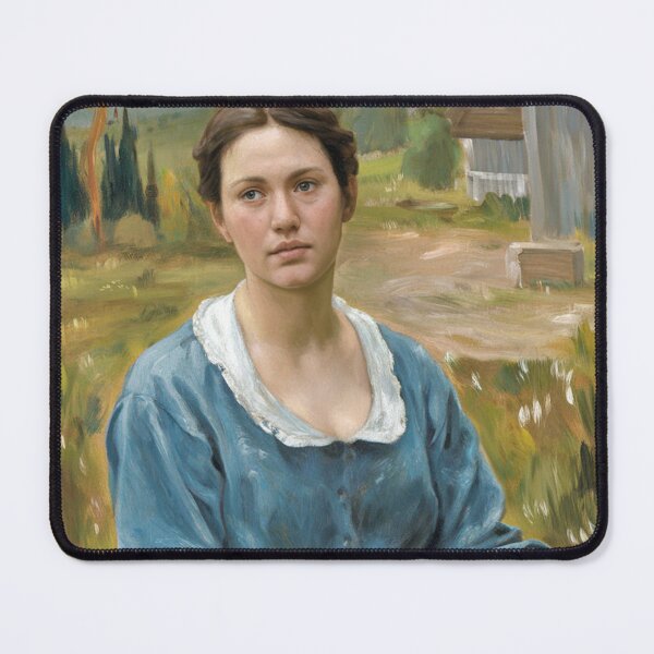 Item preview, Young woman with a basket full of apples designed and sold by clon-dot-net.