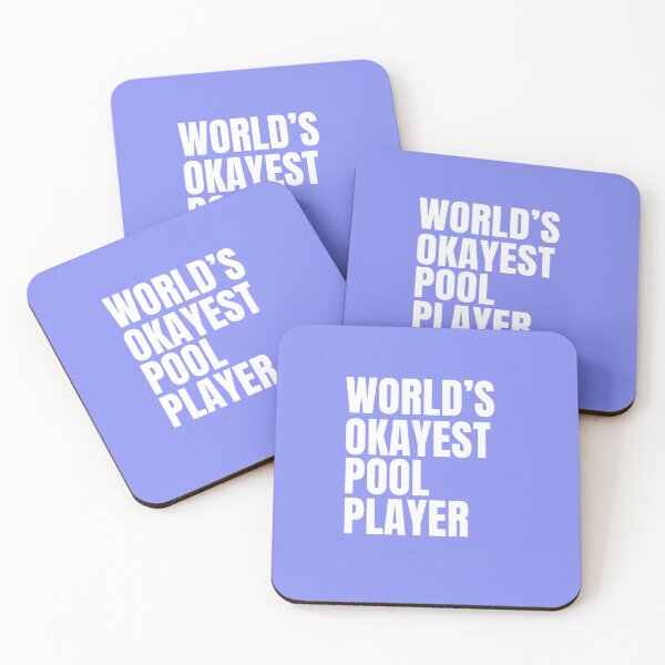Item preview, World's Okayest Pool Player - White designed and sold by Cutsandsparks.