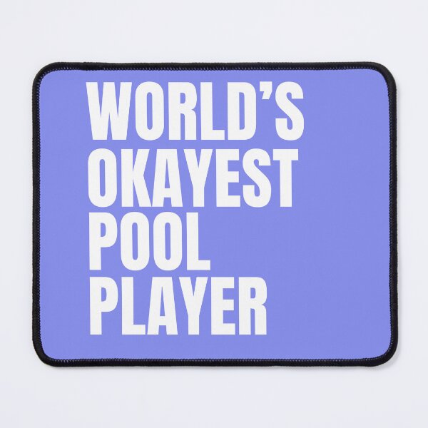 Item preview, World's Okayest Pool Player - White designed and sold by Cutsandsparks.