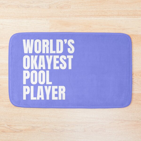 Item preview, World's Okayest Pool Player - White designed and sold by Cutsandsparks.