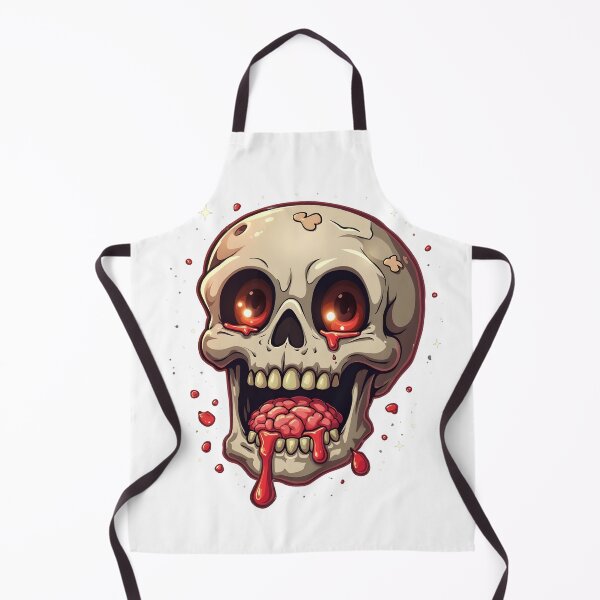 Item preview, Cute Kawaii Skull with brain designed and sold by naatala.