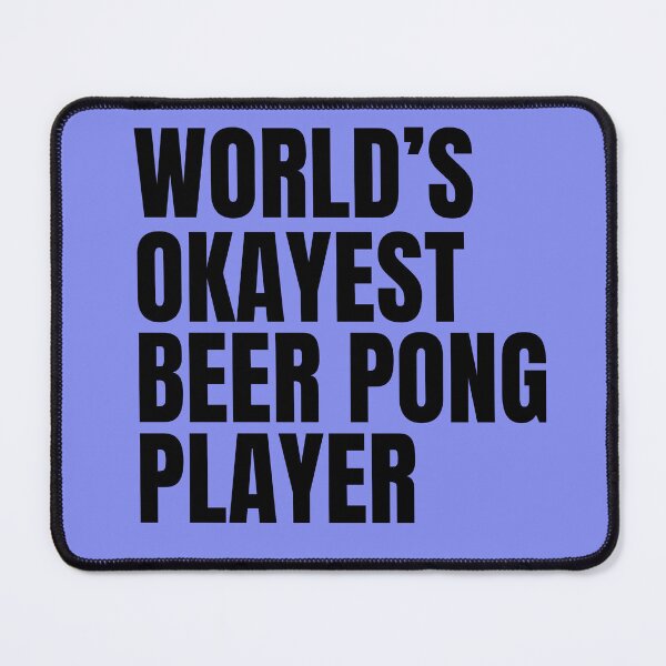 Item preview, World's Okayest Beer Pong Player - Black designed and sold by Cutsandsparks.