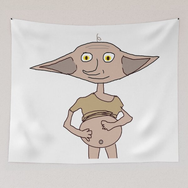 Item preview, pregnant non copyright elf designed and sold by PrawnBaby.