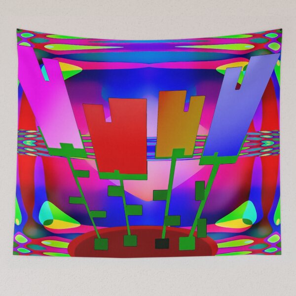 Item preview, potted flower pattern abstract ... designed and sold by Harryucksche.
